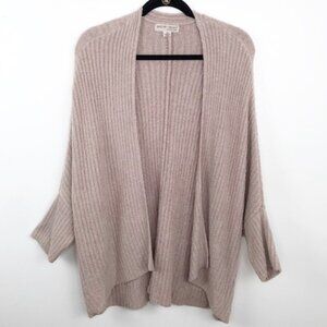 Barefoot Dreams CozyChic Lite Open Front Ribbed Cardigan Dusty Pink 1X L118